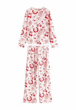 SET - Nachtwäsche Set - pink red heart