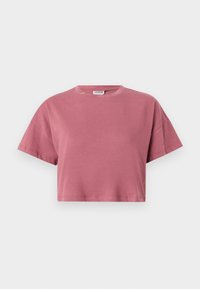 NMALENA O NECK SEMICROP - T-shirts - renaissance rose