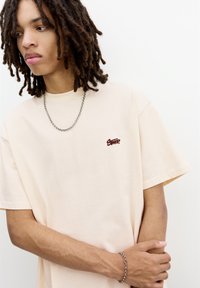 PULL&BEAR WITH LOGO - T-shirts print - mottled beige