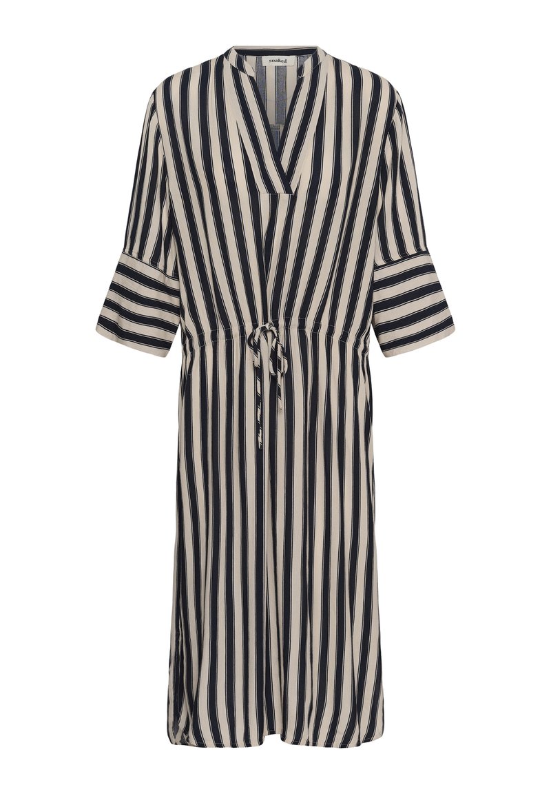 Soaked in Luxury SLZAYA ARIA PRINTED DRESS - Day dress - total eclipse  stripe/blue - Zalando.ie