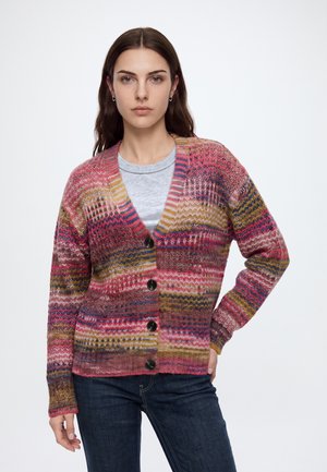 JJXX, JXSIMONE SPACE V NECK - Жилетка - cabernet/multi-coloured