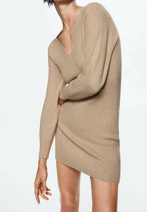 Gebreide jurk - brown