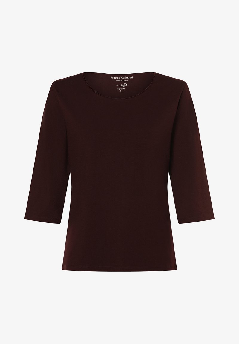 Franco Callegari Langarmshirt - aubergine