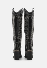 Buffalo WEST HI - Botas camperas - black/white