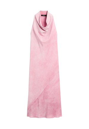 Massimo Dutti, DRAPED FLOWING MIDI DRESS - Jurk - pink