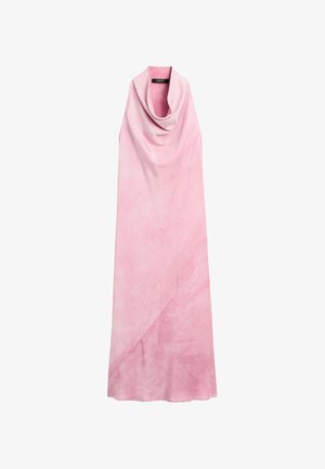 Massimo Dutti, DRAPED FLOWING MIDI DRESS - Jurk - pink