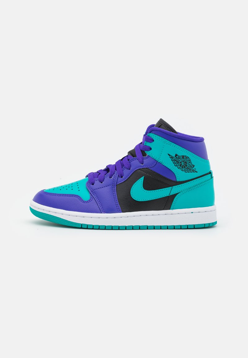 Jordan - AIR JORDAN 1 MID - Sneaker high - dark concord/new emerald/black/white, Vergrößern