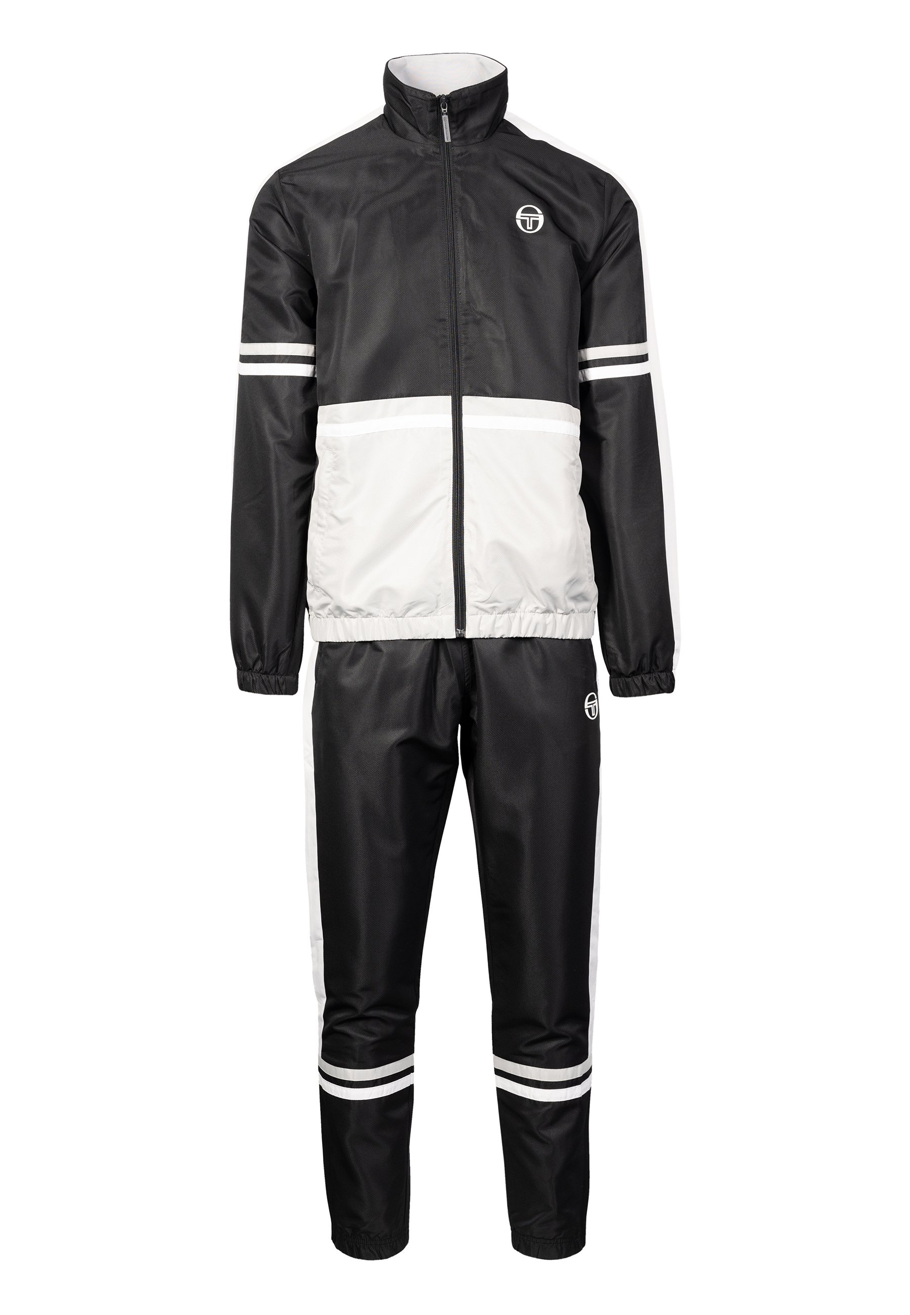 Sergio Tacchini Tuta - black white blue/nero - Zalando.it