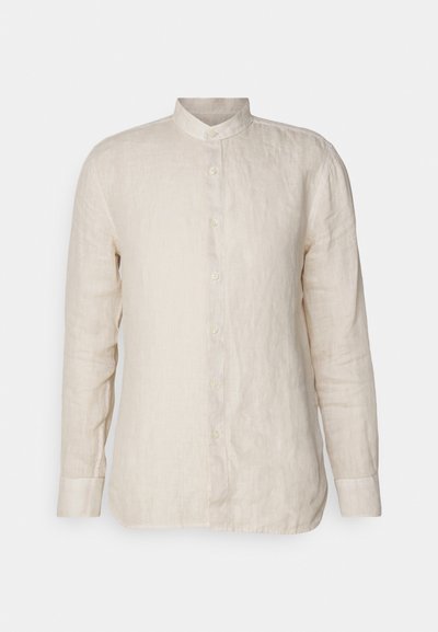 120% Lino LONG SLEEVE MEN SLIM FIT - Ing - safari soft fade
