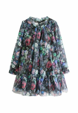 Rochie de zi - black floral