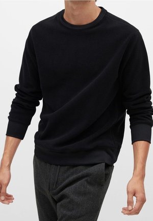 Felpa in pile - black