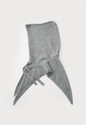 HOODED SCARF - Kapa - mid grey