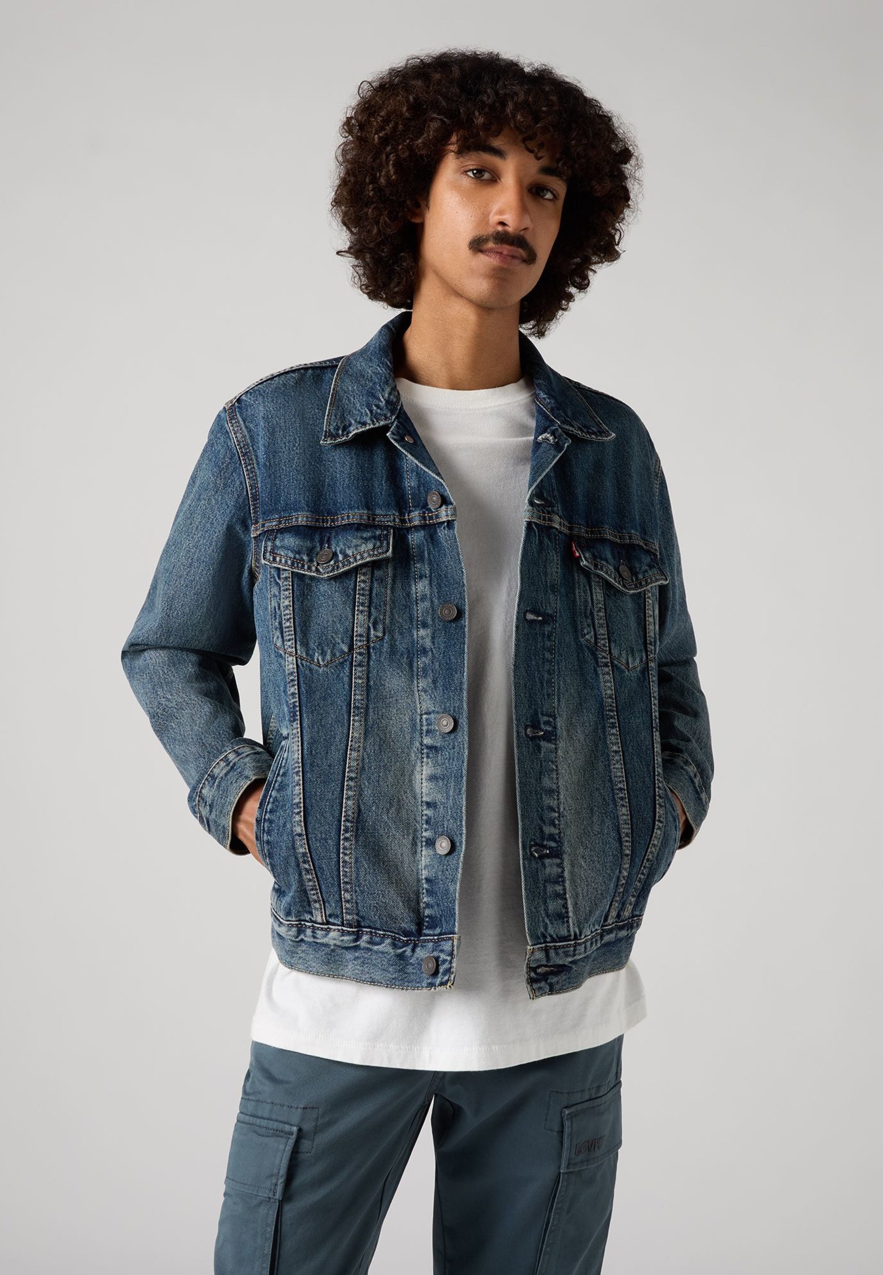 Levi's® TRUCKER JACKET - Denim jacket - terrace trucker/dark-blue