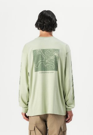 TERRESTRIAL - T-shirt à manches longues - pale olive/dollar green