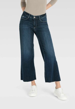 DREAM WIDE CROPPED - Flared Jeans - blue