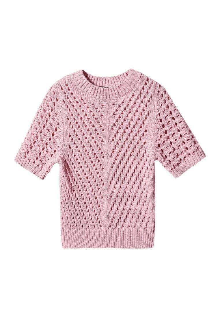 Mango T-shirt basic graniet Mango T-shirt basic graniet