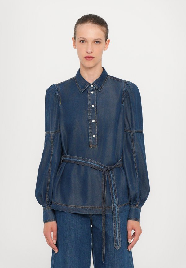 PIKINE - Button-down blouse - indigo