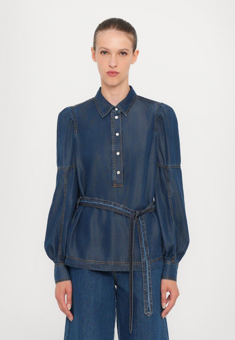 MUNTHE - PIKINE - Blusa - indigo, Ampliar