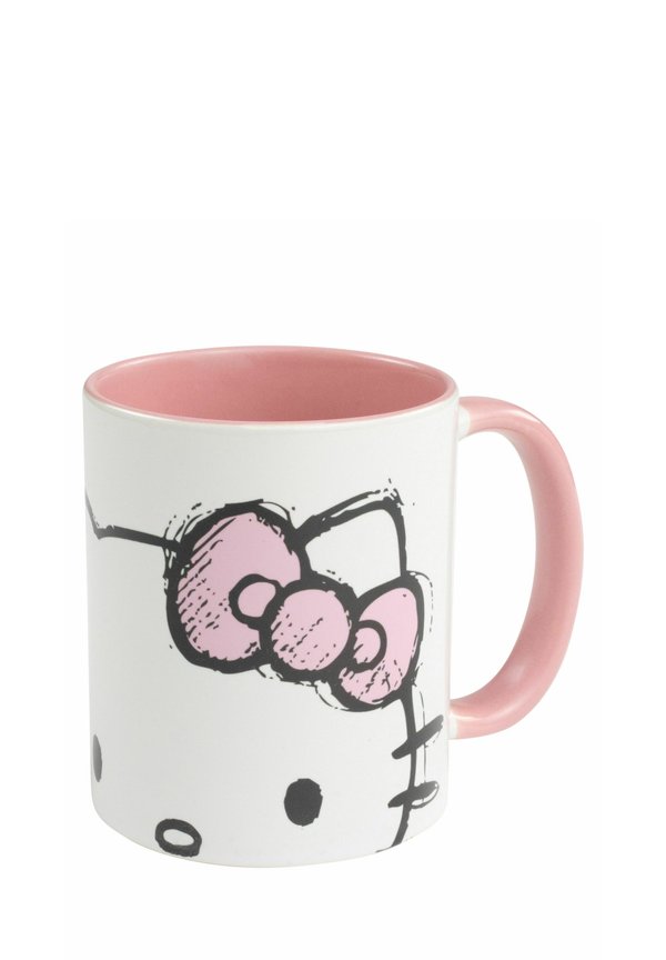 HELLO KITTY TASSE BECHER KAFFEEBECHER AUS KERAMIK - Trinkflasche - rosa weiß