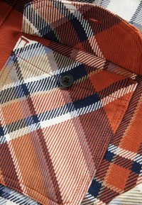 Next BORG LINED CHECK - Mezisezónní bunda  - rust brown