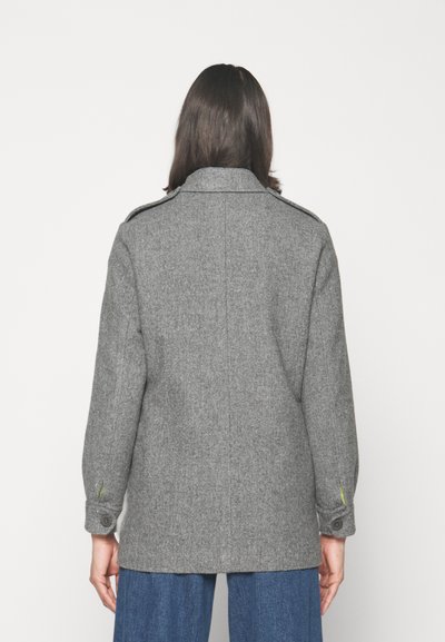 STUDIO ID MACI CAR SHORT WITH POCKETS - Κοντό παλτό - grey