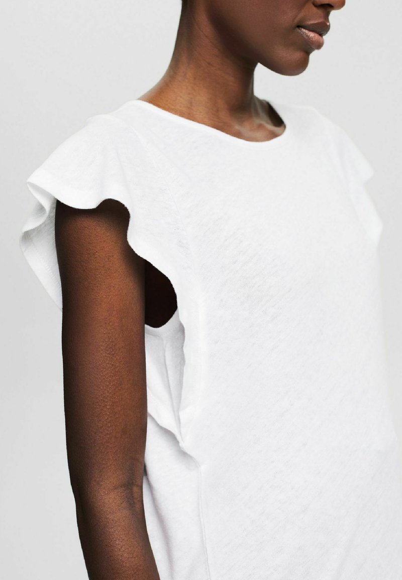 Damen T-Shirts | Esprit T-Shirt basic white/weiß - FJ77056 Damen T-Shirts | Esprit T-Shirt basic white/weiß - FJ77056
