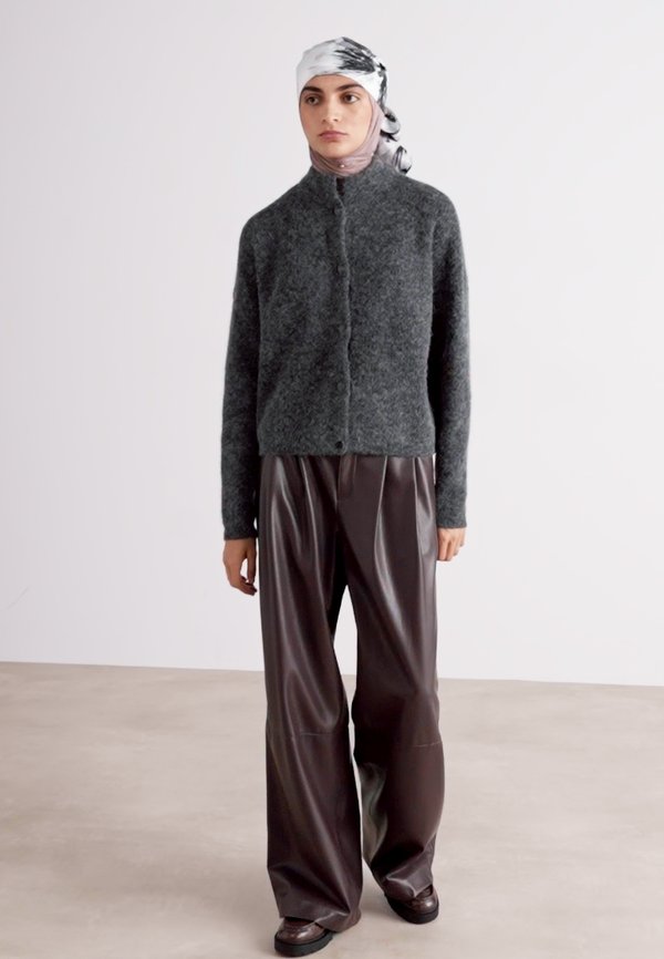 ALPHA CARDIGAN - Cardigan - charcoal melange4