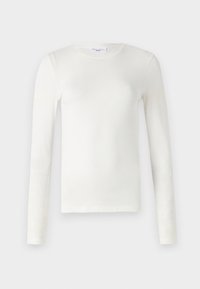 ROUNDNECK FLATLOCK - Langærmet T-shirt - silky white