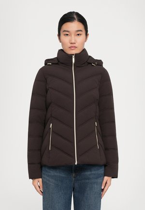 MATTE STRETCH PACKABLE - Light jacket - chocolate