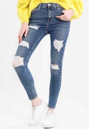 Topshop Vaqueros pitillo - blue denim