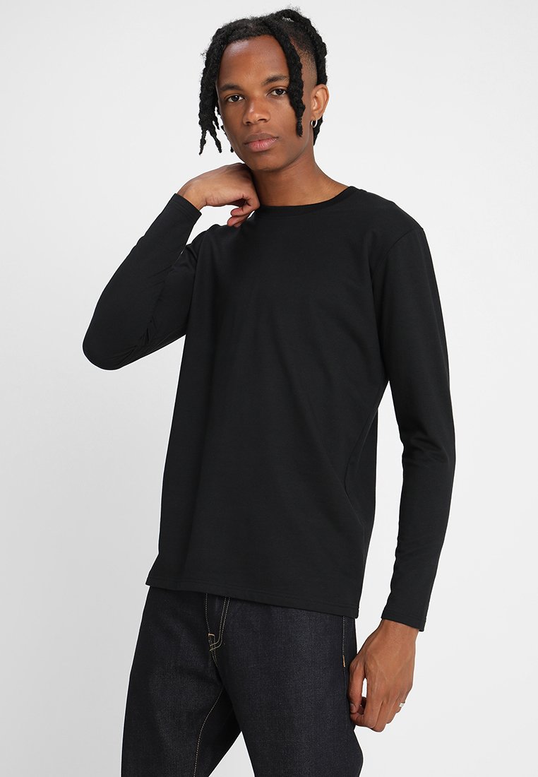 Urban Classics - STRETCH TERRY  - Longsleeve - black, Vergroten