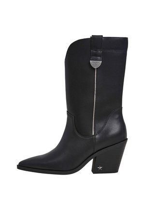 GINA WESTERN W - Kõrge kontsaga saapad - black