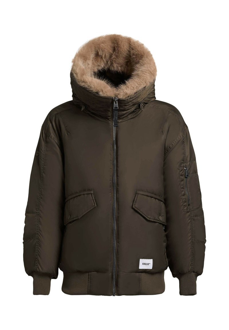 khujo Winterjas donkergroen