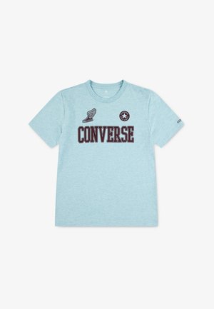 Converse Tričko s potlačou - deja blue heather