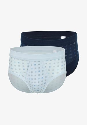 Schiesser 2ER PACK ESSENTIALS - Slip - dunkelblau hellblau