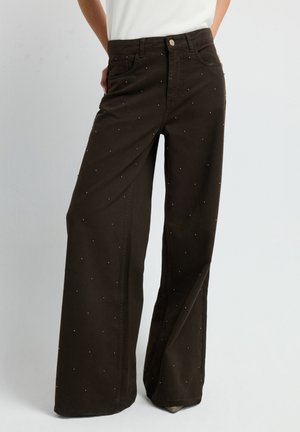 EMBELLISHED - Wide Leg - brown