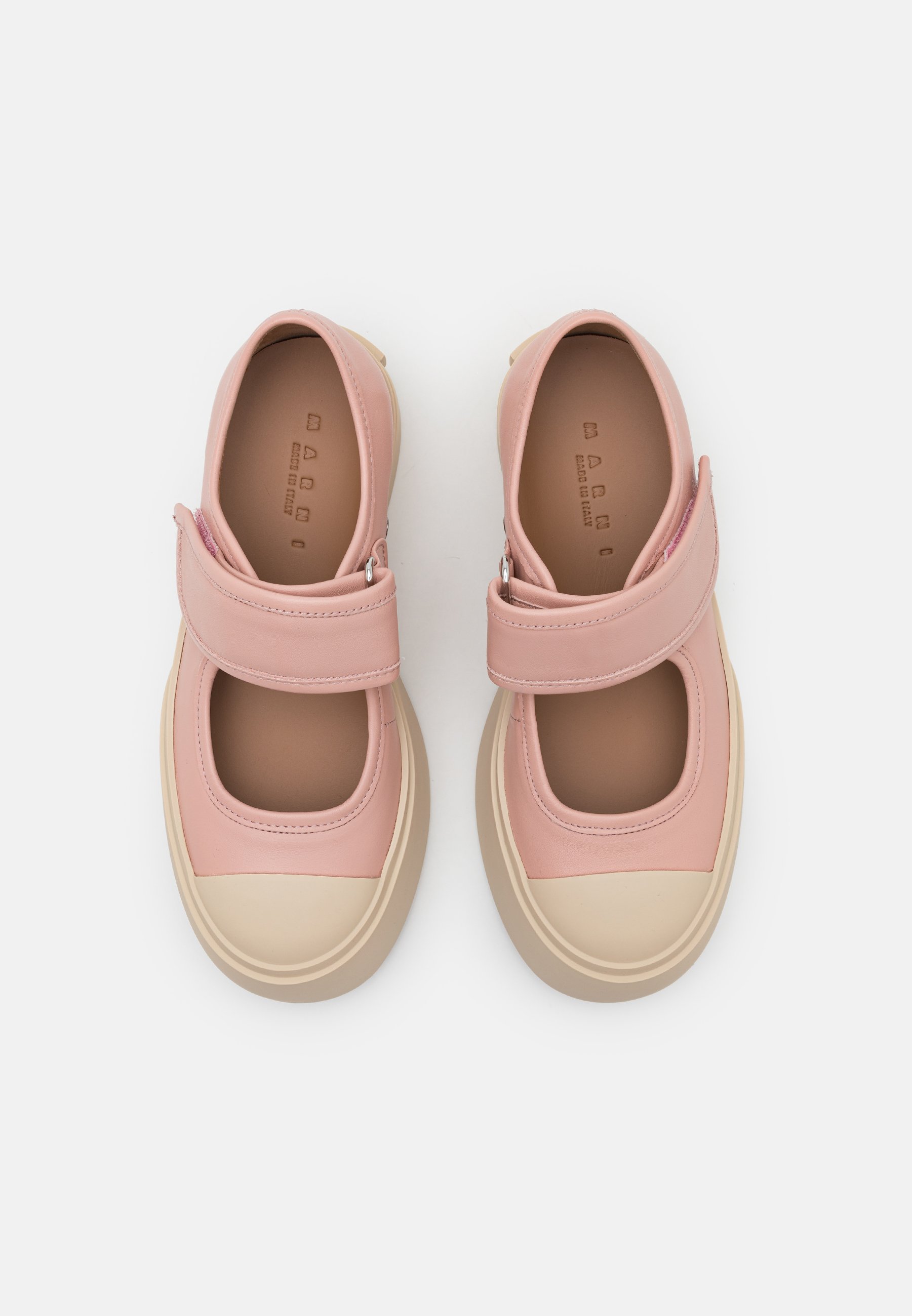 Marni MARY JANE - Ankle strap ballet pumps - antique rose