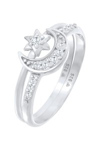 2 PACK STAR MOON - Bague - silberfarben