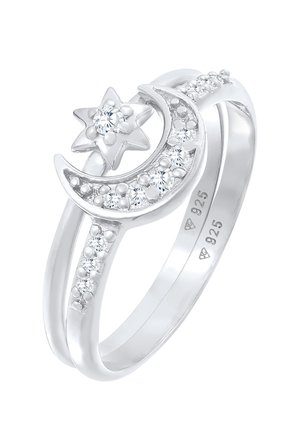 Elli 2 PACK STAR MOON - Bague - silber