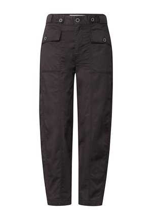 Street One, HIGH WAIST BARREL LEG HOSE IM CASUAL FIT - Pantalon classique - black coffee