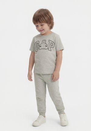 UNISEX - Nyomott mintás póló - light heather grey