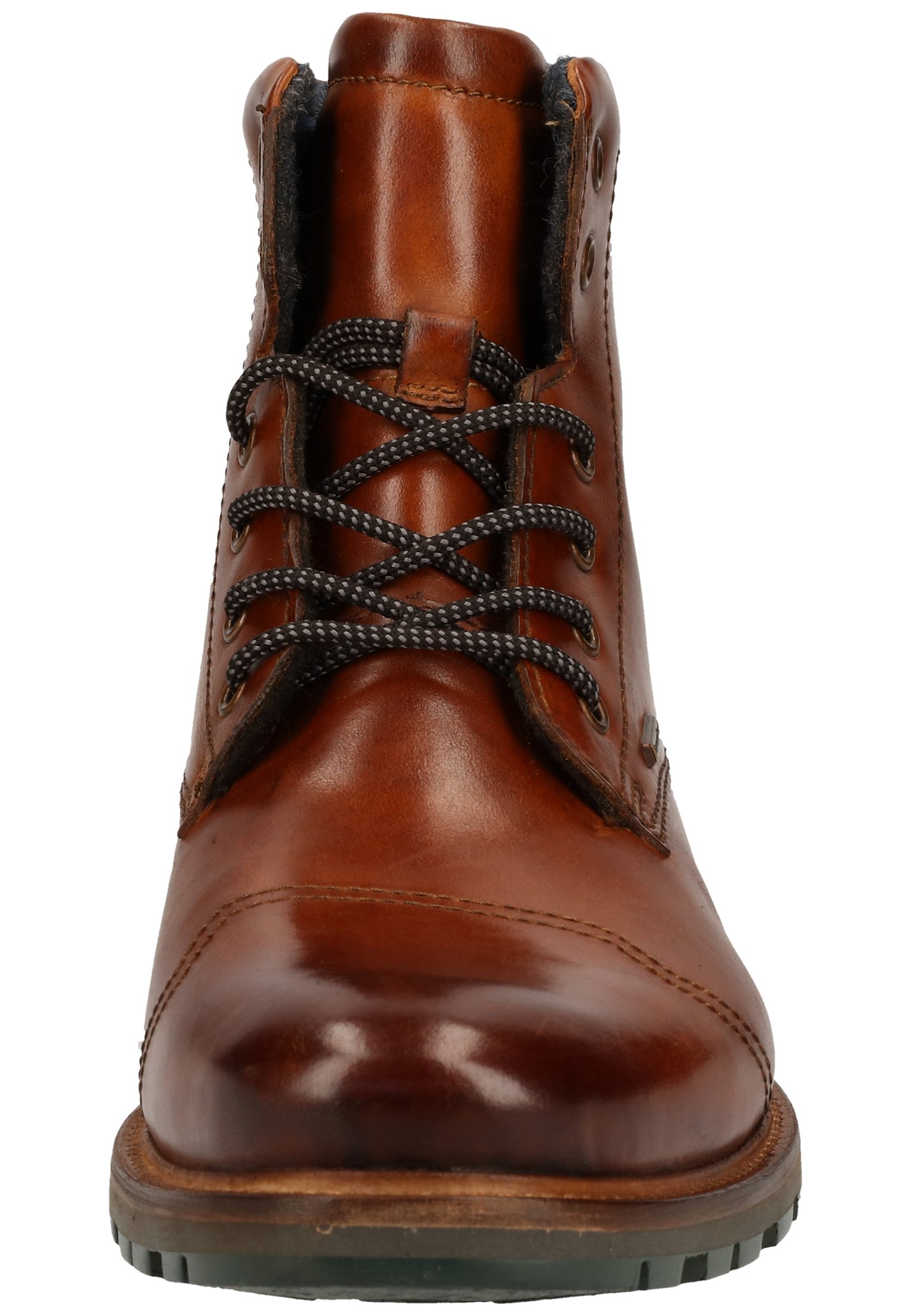 bottines lacets cognac homme