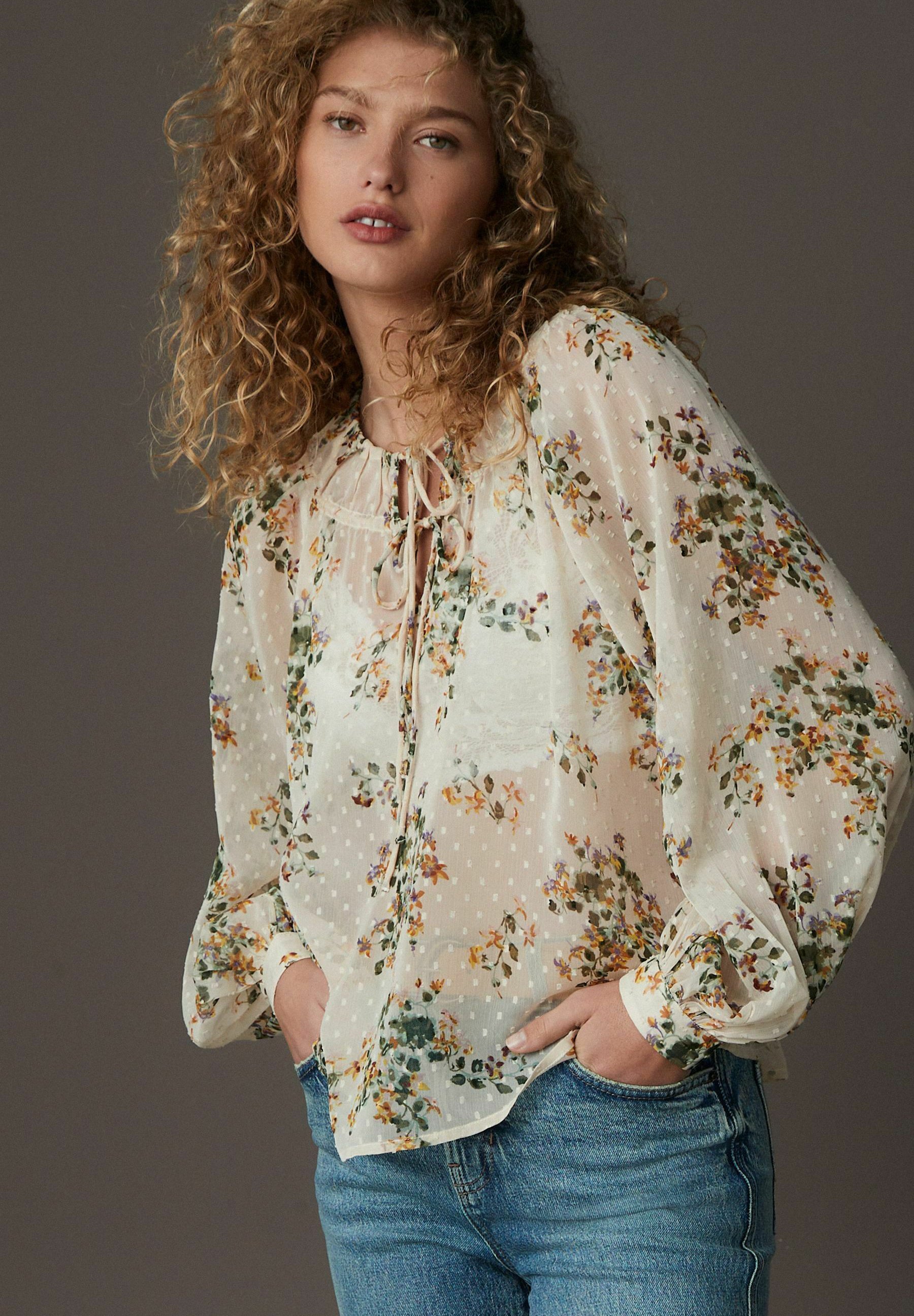 square neck peplum blouse