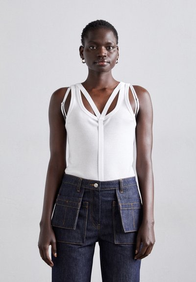Helmut Lang STRAP RACER TANK - Μπλούζα - optic white