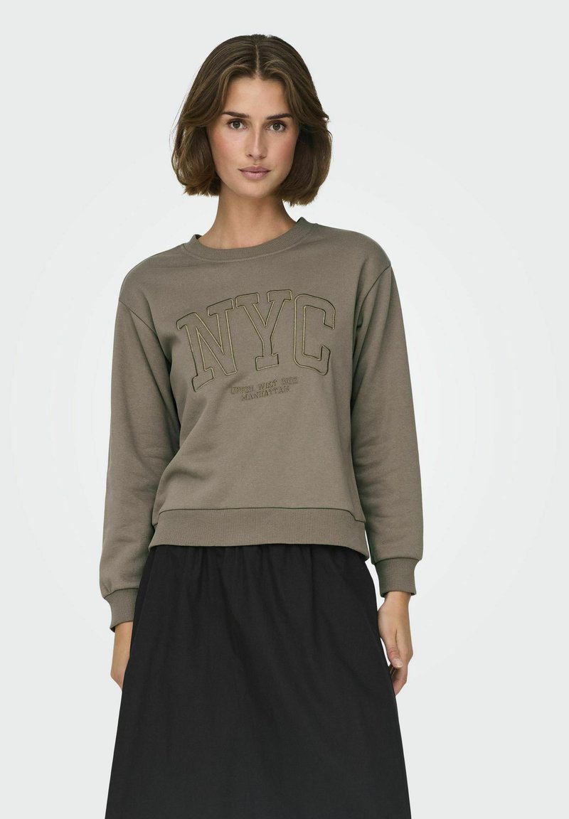 JDY JDYPARIS LS EMB JRS - Sweater - walnut