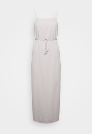 Calvin Klein MIDI SLIP DRESS - Rochie maxi - silver gray