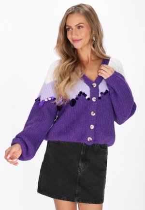 IZIA, IZIA CARDIGAN - Vest - offwhite light lilac