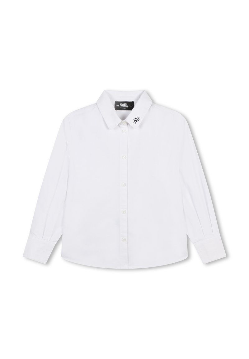 KARL LAGERFELD KIDS Overhemdblouse wit KARL LAGERFELD KIDS Overhemdblouse wit