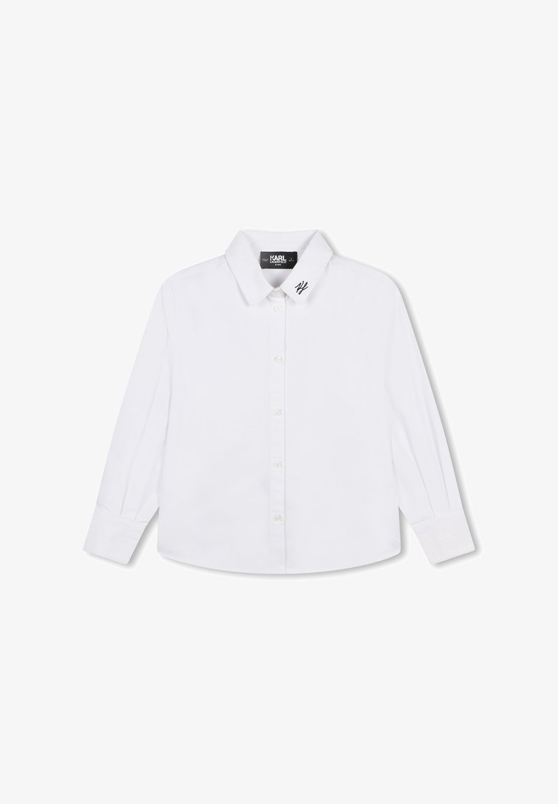 KARL LAGERFELD KIDS AVEC LOGO BRODÉ - Chemisier - blanc