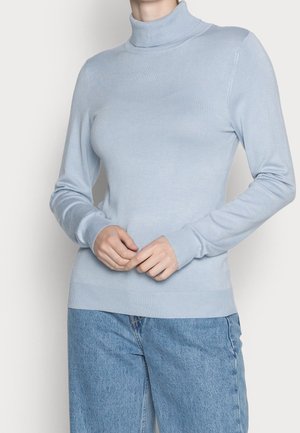 Striktrøje - light blue